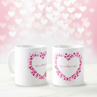 Liebe Ist Alles, Was Du Brauchst Herzrahmen-Tasse Kaffeetasse