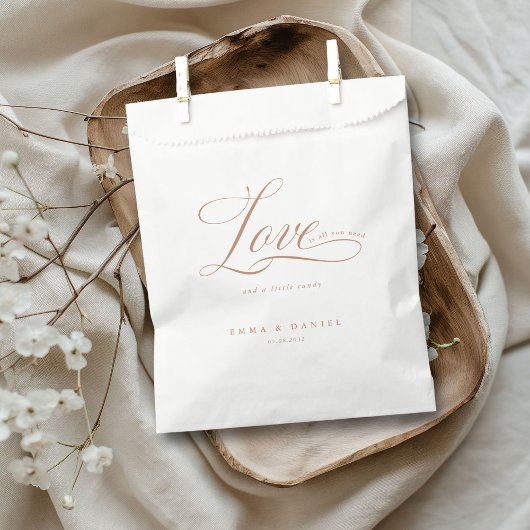 Liebe ist alles, was du brauchst! Hochzeit Geschenktütchen