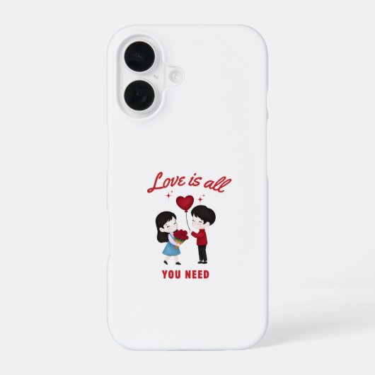 Liebe ist alles, was du brauchst iPhone 16 hülle (Rückseite)