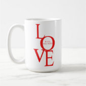Liebe ist alles, was du brauchst kaffeetasse (Links)