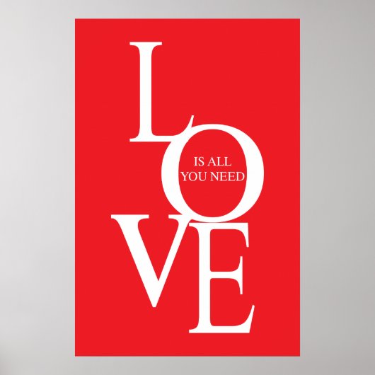 Liebe ist alles, was du brauchst poster (Vorne)