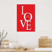 Liebe ist alles, was du brauchst poster (Küche)