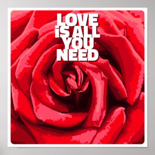 Liebe ist alles, was du brauchst poster