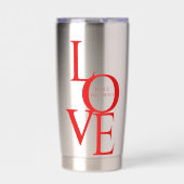 Liebe ist alles, was du brauchst thermobecher (Vorderseite)