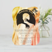 Liebe ist Alles, was es gibt Vibrannten Junggeseli Einladung (Stehend Vorderseite)