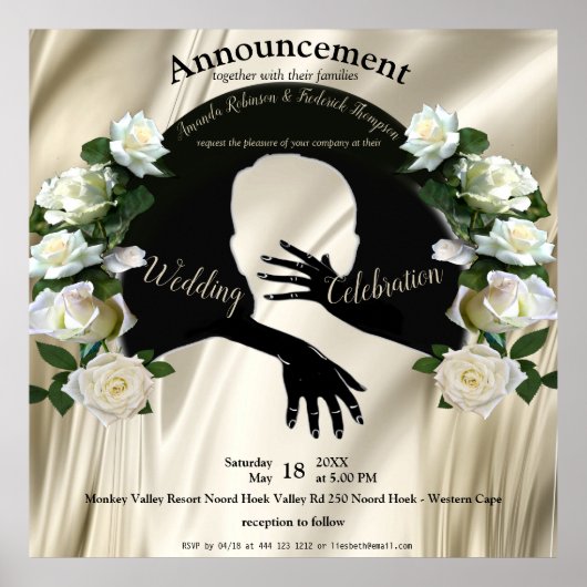 Liebe ist Alles, was Hochzeiten verkünden Poster (Vorne)