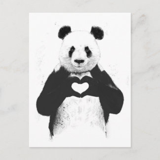 Liebe ist alles was man braucht postkarte