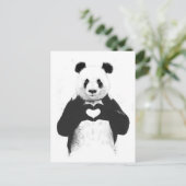 Liebe ist alles was man braucht postkarte (Stehend Vorderseite)