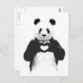 Liebe ist alles was man braucht postkarte (Vorne/Hinten)