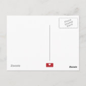 Liebe ist alles, was man braucht, um das graue Fot Postkarte (Rückseite)