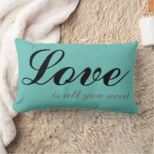 Liebe ist alles, was Sie brauchen Cushion Blue Lendenkissen (Decke)