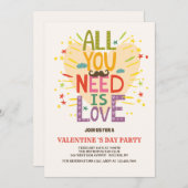 Liebe ist alles, was Sie brauchen Einladung (Vorne/Hinten)