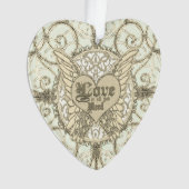 Liebe ist alles, was Sie brauchen Engel Wings and  Ornament (Vorderseite)