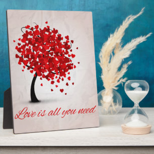 Liebe ist alles, was Sie brauchen Fotoplatte