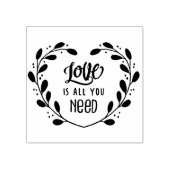 Liebe ist alles, was Sie brauchen Gummistempel (Prägung)