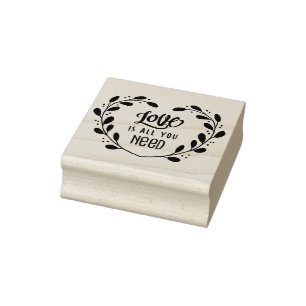 Liebe ist alles, was Sie brauchen Gummistempel