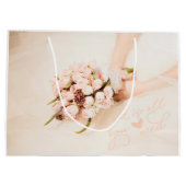 Liebe ist alles, was Sie brauchen - Hochzeit Große Geschenktüte (Rückseite)