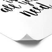 Liebe ist alles, was Sie brauchen Inspiration Zita Poster (Ecke)