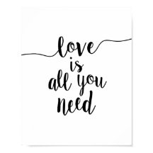 Liebe ist alles, was Sie brauchen Inspiration Zita
