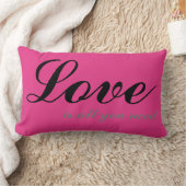 Liebe ist alles, was Sie brauchen Kissen Blushing (Decke)