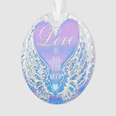 Liebe ist alles, was Sie brauchen  Ornament (Vorderseite)