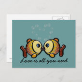 Liebe ist alles, was Sie brauchen Postkarte (Vorne/Hinten)