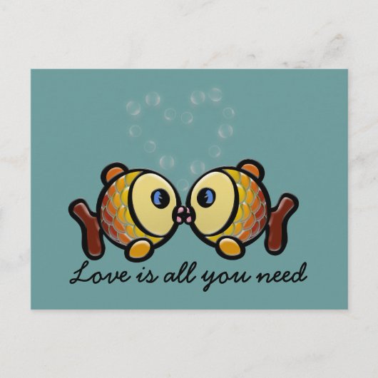 Liebe ist alles, was Sie brauchen Postkarte (Vorderseite)