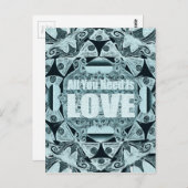 Liebe ist alles, was Sie brauchen Postkarte (Vorne/Hinten)