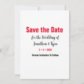 Liebe ist alles, was Sie brauchen, Save the Date f (Rückseite)