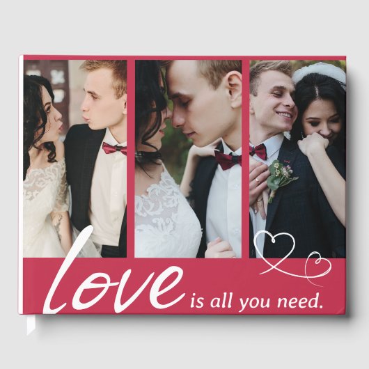 Liebe ist alles, was Sie brauchen, um ein Gästebuc Gästebuch (Vorderseite)