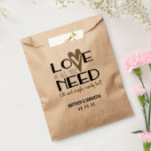 Liebe ist alles, was Sie brauchen, um Süßigkeiten Geschenktütchen (Versiegelt)