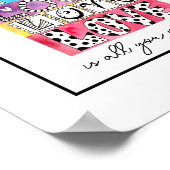 Liebe ist alles, was Sie brauchen, Whimsical Letti Poster (Ecke)
