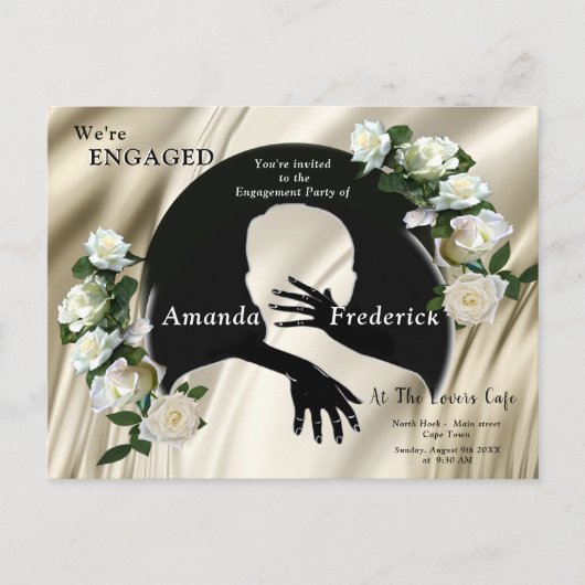 Liebe ist Alles, was Verlobung gibt Einladungspostkarte (Vorderseite)