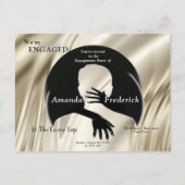 Liebe ist Alles, was Verlobung gibt Einladungspostkarte (Vorderseite)