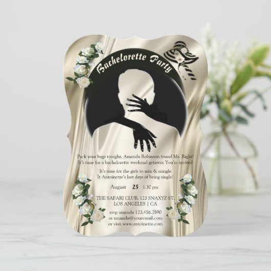 Liebe ist Alles, wochenende Junggeselinnen-Abschie Einladung (Stehend Vorderseite)