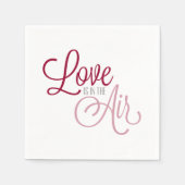 Liebe ist am Valentinstag | Serviette (Vorderseite)