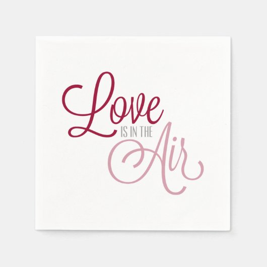 Liebe ist am Valentinstag | Serviette (Vorderseite)