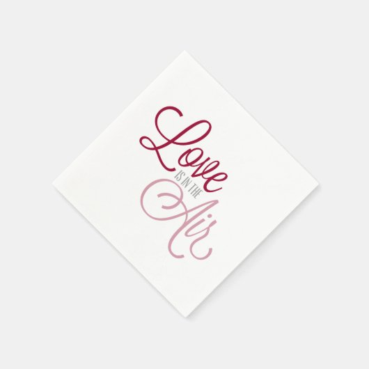 Liebe ist am Valentinstag | Serviette (Ecke)