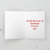 "Liebe ist am Weihnachten " funkelnd * (Innenseite)