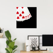 Liebe ist auf dem Kartenplakat Poster (Heimbüro)