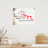 Liebe ist auf den Karten Poster (Küche)