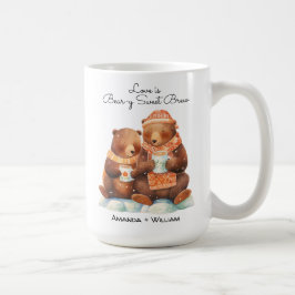 Liebe ist Bärensüße Niedlicher Cartoon Cuddle Kaffeetasse