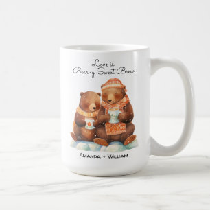 Liebe ist Bärensüße Niedlicher Cartoon Cuddle Kaffeetasse
