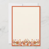 Liebe ist Bauchfall Blumenkaffee Brautparty Einladung (Rückseite)