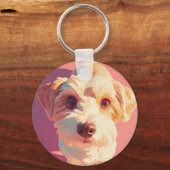 Liebe ist bedingungslos, vor allem von einem Hund. Schlüsselanhänger (Rückseite)