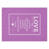 Liebe ist ... benutzerdefiniertes Tischtuch Tischdecke (Vorderseite (Horizontal))