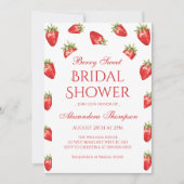 Liebe ist Berry Sweet Brautparty Einladung (Vorderseite)