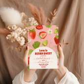 Liebe ist Berry Sweet Brautparty Erdbeere Einladung