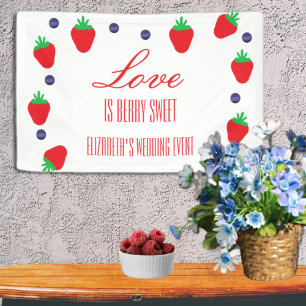 Liebe ist Berry Sweet Fruit Brautparty Banner