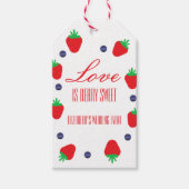 Liebe ist Berry Sweet Fruit Brautparty Geschenkanhänger (Vorderseite)